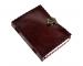 Handmade Leather Journal Blank Book Side Staching With C- Lock Leather Journal